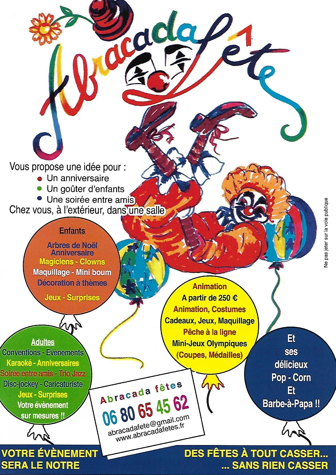 Abracadafêtes - Organisation de fêtes et animations dans les Yvelines